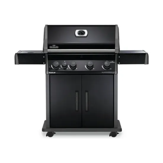 Picture of Rogue® 525 Propane Gas Grill with Range Side Burner, Black