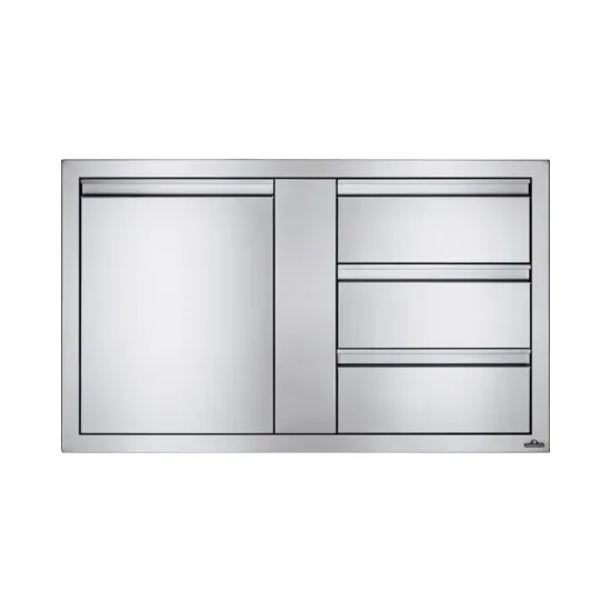 Picture of Offered by The Grills Shop Store - 42" X 24" Large Single Door & Triple Drawer | Napoleon